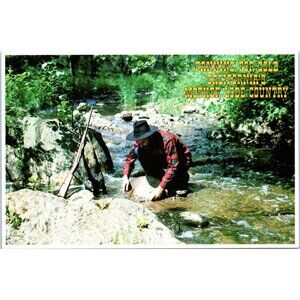 Postcard Panning For Gold California Mother Loud Country California USA 6X4 1970